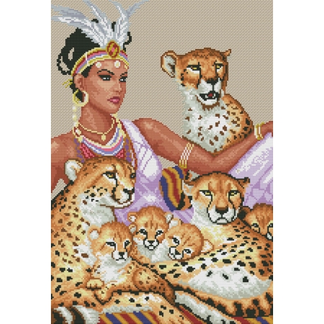 Девойка с леопарди